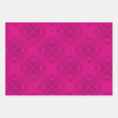 Luxury Modern Elegant Roze Heart Inpakpapier Vel (Voorkant 3)