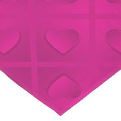 Luxury Modern Elegant Roze Heart Lange Tafelloper (Hoek)