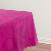 Luxury Modern Elegant Roze Heart Tafelkleed (Voorbeeld)