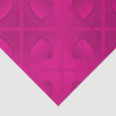 Luxury Modern Elegant Roze Heart Tissuepapier (Detail)