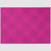 Luxury Modern Elegant Roze Heart Tissuepapier (Voorkant)
