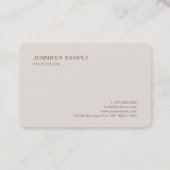 Luxury Modern Elegant Script Simple Plain Trendy Visitekaartje (Achterkant)