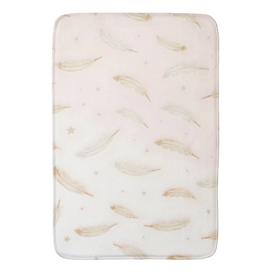 Luxury Modern Feathers Boho Collection Badmat (Voorkant Verticaal)