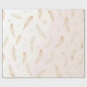 Luxury Modern Feathers Boho Collection Cadeaupapier (Vlak)