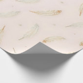 Luxury Modern Feathers Boho Collection Cadeaupapier (Hoek)