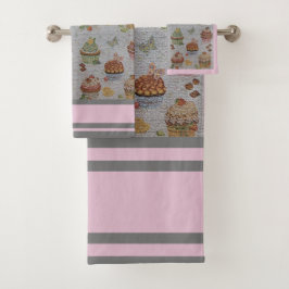 Luxury Modern  Floral Cake Bad Handdoek