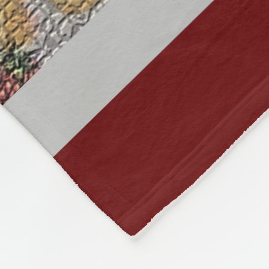 Luxury Modern  Floral Cake Fleece Deken (Hoek)