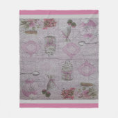 Luxury Modern  Floral Cake Fleece Deken (Voorkant)