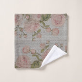Luxury modern  Floral Roos Bad Handdoek (Wasdoekje)
