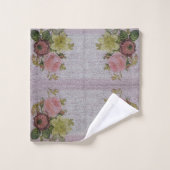 Luxury modern  Floral Roos Bad Handdoek (Wasdoekje)