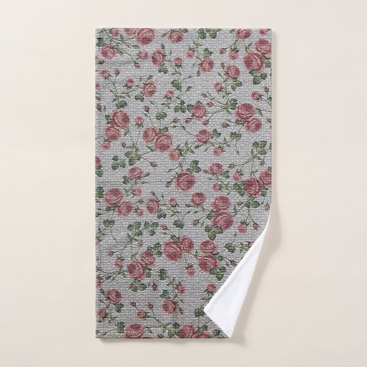 Luxury modern  Floral Roos Bad Handdoek (Handdoek)