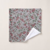 Luxury modern  Floral Roos Bad Handdoek (Wasdoekje)