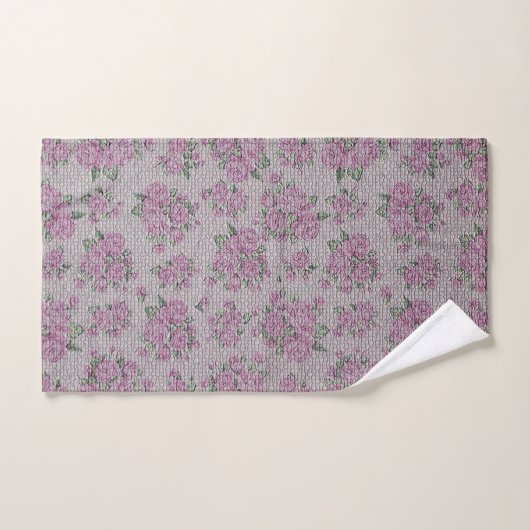 Luxury modern  Floral Roos Bad Handdoek (Handdoek)