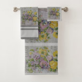 Luxury modern  Floral Roos Bad Handdoek (Insitu)