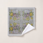 Luxury modern  Floral Roos Bad Handdoek (Wasdoekje)