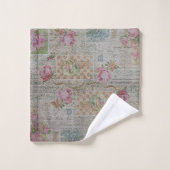Luxury modern  Floral Roos Bad Handdoek (Wasdoekje)