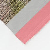 Luxury modern  Floral Roos Fleece Deken (Hoek)