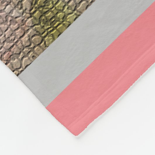 Luxury modern  Floral Roos Fleece Deken (Hoek)