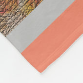 Luxury modern  Floral Roos Fleece Deken (Hoek)