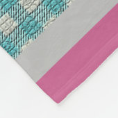 Luxury modern Floral Roos Fleece Deken (Hoek)