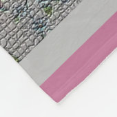 Luxury modern  Floral Roos Fleece Deken (Hoek)