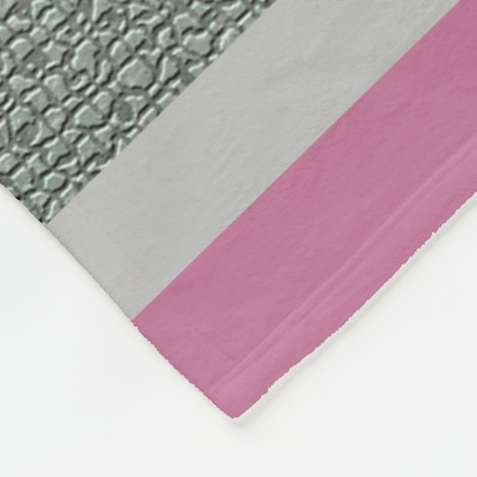 Luxury modern  Floral Roos Fleece Deken (Hoek)