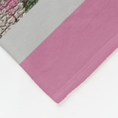 Luxury modern  Floral Roos Fleece Deken (Hoek)