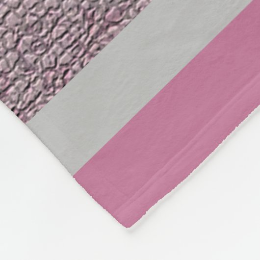 Luxury modern  Floral Roos Fleece Deken (Hoek)