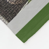 Luxury modern  Floral Roos Fleece Deken (Hoek)