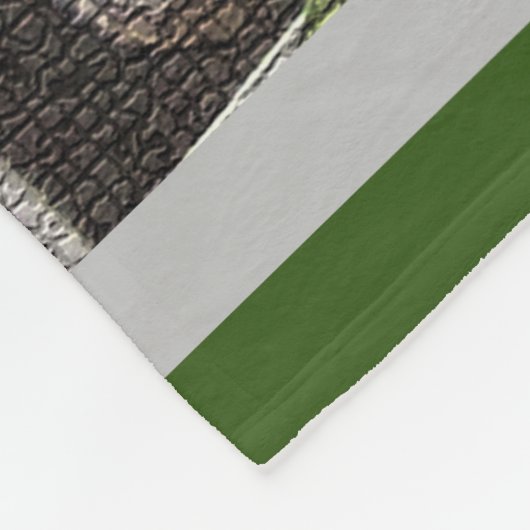 Luxury modern  Floral Roos Fleece Deken (Hoek)