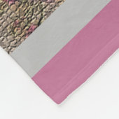 Luxury modern Floral Roos Fleece Deken (Hoek)