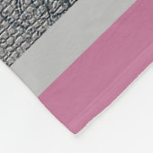 Luxury modern Floral Roos Fleece Deken (Hoek)