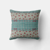 Luxury modern  Floral Roos Kussen (Achterkant)