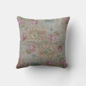 Luxury modern  Floral Roos Kussen (Achterkant)