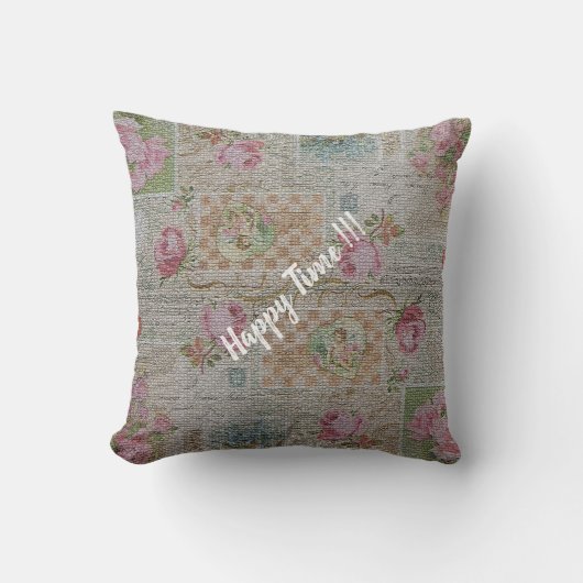 Luxury modern  Floral Roos Kussen (Voorkant)