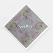 Luxury modern  Floral Roos Servet (Hoek)