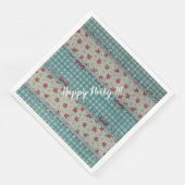 Luxury modern  Floral Roos Servet (Hoek)