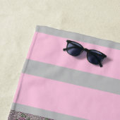 Luxury modern  Floral Roos Strandlaken (In situ)