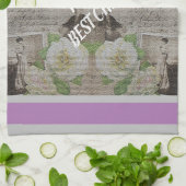 Luxury modern  Floral Roos Theedoek (Gevouwen)