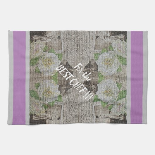 Luxury modern  Floral Roos Theedoek (Horizontaal)