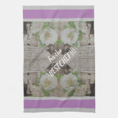 Luxury modern  Floral Roos Theedoek (Verticaal)