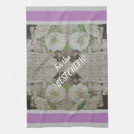 Luxury modern  Floral Roos Theedoek