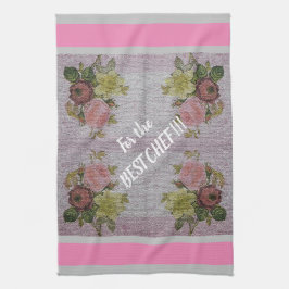 Luxury modern  Floral Roos Theedoek