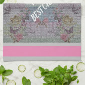 Luxury modern  Floral Roos Theedoek (Gevouwen)