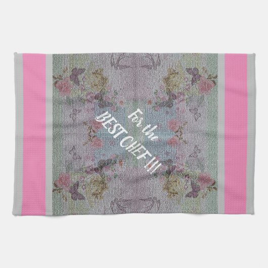 Luxury modern  Floral Roos Theedoek (Horizontaal)