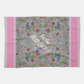 Luxury modern  Floral Roos Theedoek (Horizontaal)