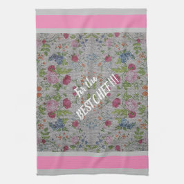 Luxury modern  Floral Roos Theedoek