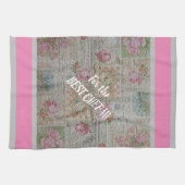 Luxury modern  Floral Roos Theedoek (Horizontaal)