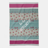 Luxury modern  Floral Roos Theedoek (Verticaal)