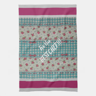 Luxury modern  Floral Roos Theedoek